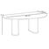 Mesa de Jantar 6 Lugares Orgânica Ourense 180x100 cm Madeira Maciça M04 Castanho - Lyam Decor