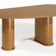 Mesa de Jantar 6 Lugares Orgânica Ourense 180x100 cm Madeira Maciça M04 Castanho - Lyam Decor