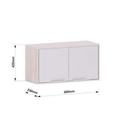 Armário Aéreo De Geladeira 80 Cm 2 Portas Art Luciane Móveis