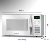 Micro-ondas 34l Mondial Mo-02-34-w 127v/60hz .