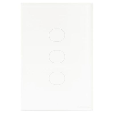 Interruptor Touch Wi-Fi Smart Tramontina Branco com 3 Canais