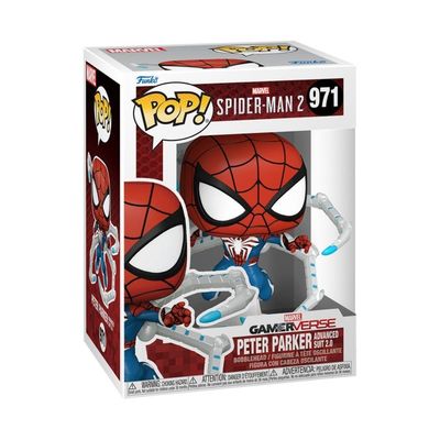 Boneco Funko Pop Games SpiderMan 2 Peter Parker Adv Suit 2.0