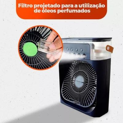 Ventilador Portátil De Mesa Mini Ar Condicionado Umidificado