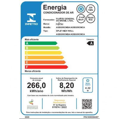 Ar Condicionado Fujitsu Airstage Premium 9.000BTUS Frio 220v