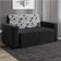 Sofá-cama 2 Lugares Pratik 5000 Suede Preto/Cinza