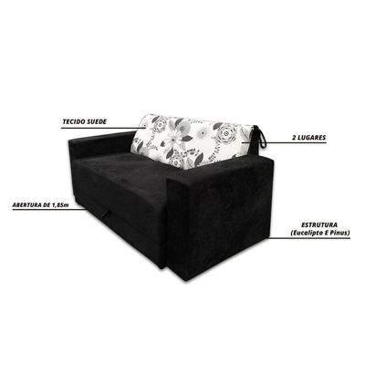 Sofá-cama 2 Lugares Pratik 5000 Mamflex