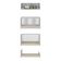 Berço 3 Em 1 Com Colchão E Armário Aéreo 4 Portas Multimóveis Mp4158 Branco Branco