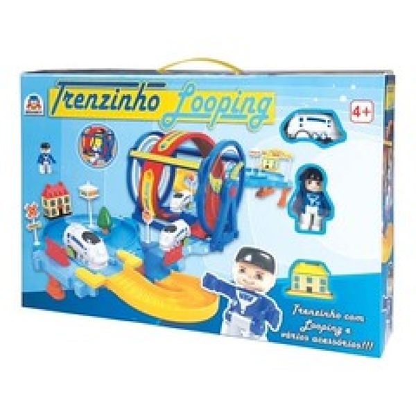 Trenzinho Looping Cenário Temático Playset Braskit Trenzinho Looping Cenário Temático Playset Braskit