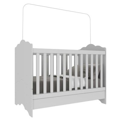 Berço 3 Em 1 Para Colchão 70 X 130 Cm Multimóveis Branco