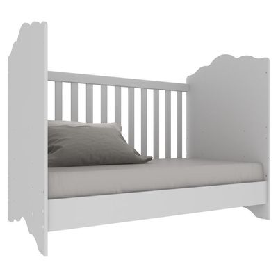Berço 3 Em 1 Para Colchão 70 X 130 Cm Multimóveis Branco