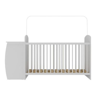 Berço Cômoda Com Colchão Colinho De Mãe Multimóveis Branco