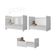 Berço Americano 3x1 Colchão Poltrona Mp4089 Branco/cinza