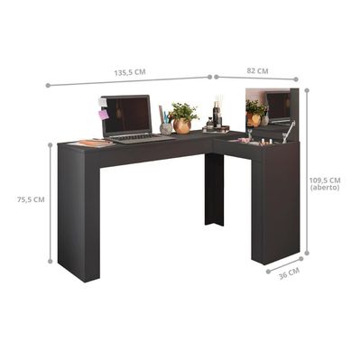 Gabinete Toucador Giovanni Preto Fosco