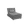 Sofá Cama Chaise 1 Lugar Penelope - Veludo Chumbo