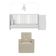 Berço Cômoda Com Poltrona De Amamentação Meu Bebê Multimóveis Mp4066 Branco/bege Branco/bege