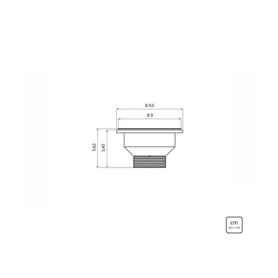 Cuba n.0 Tramontina Lavínia 40 BL Standard em Aço Inox Polido 40 x 34 x 14,5 cm com Válvula