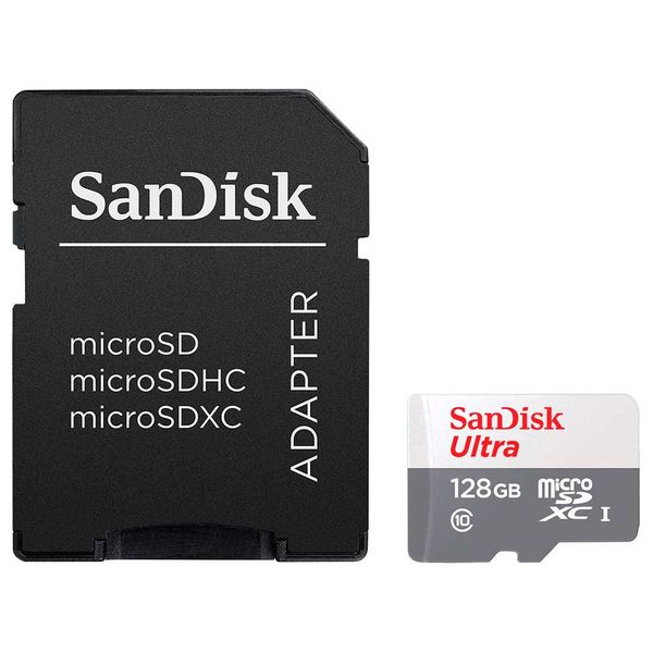 Cartao de Memoria Sandisk Ultra Micro SD 128GB com Adaptador SDSQUNR-128G-GN3MA