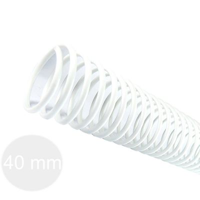 Espiral para Encadernação Branco 40mm 350 Folhas 20 und