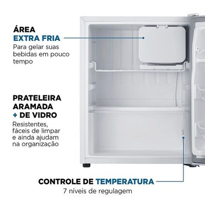 Frigobar Mondial 73L Porta Reversível Branco FGB-01-W80 110V