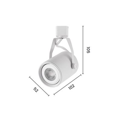 Spot Direcionável Para Trilho Eletrificado Astraled Columba Par 20 E27 Bivolt Branco St-7744
