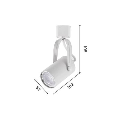 Spot Direcionável Para Trilho Eletrificado Astraled Columba Mr16 Gu10 Bivolt Branco St-7738
