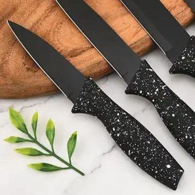 Faca De Cozinha Profissional 8 Premium Aço Inox Titânio