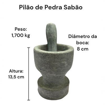 Jogo De Panelas Pedra Sabão Premium 6 Peças