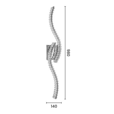 Arandela Sindora Dcb02907 Led Cromada Bivolt