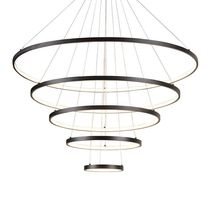 Lustre Pendente Sindora Qd05314 Preto Led Bivolt