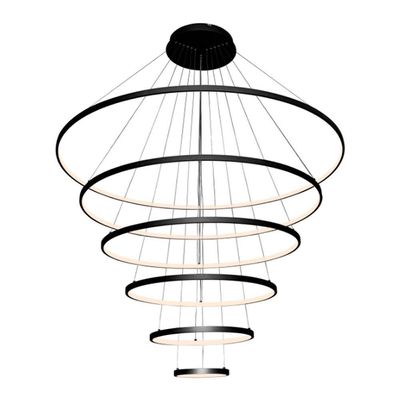 Lustre Pendente Sindora Qd05448 Preto Led Bivolt