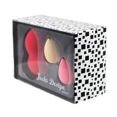 Kit Com 3 Esponjas Jacki Design Vermelho