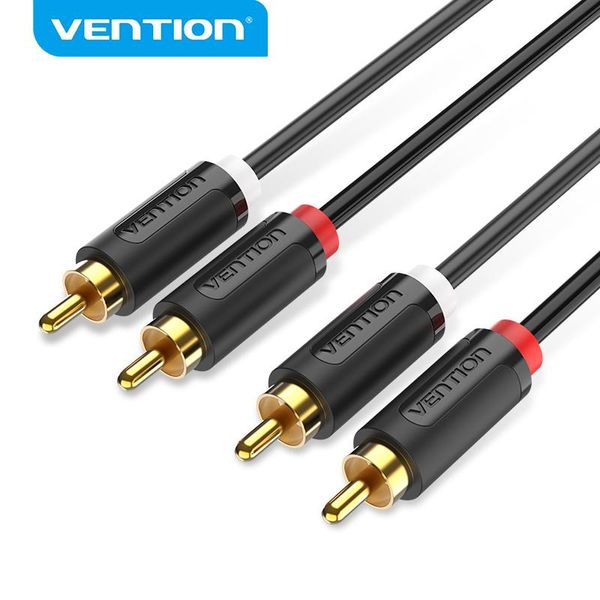 Cabo de Áudio RCA Vention 2RCA Macho para Macho 0,5m-3m para Home Theater 0,5m / preto