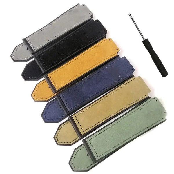 Pulseiras Substitutas para Hublot Big Bang Classic Fusion 25mm*19mm cinza  21-13-18mm