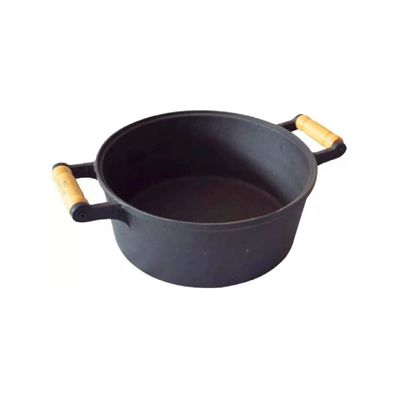 Caçarola de Ferro Fundido 2 Alças Sem Tampa - 7 Lt