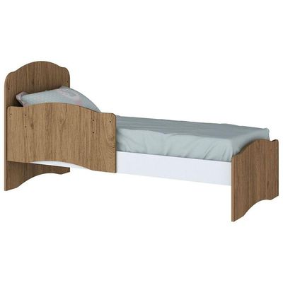 Berço Henn Mini Cama Bala De Menta I02 Rustico Com Branco