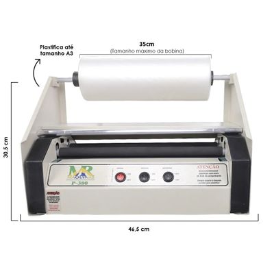 Plastificadora Poliseladora P380 Suporte Bopp Laminação 220V