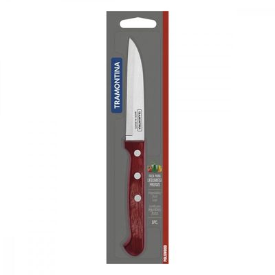 "Faca para Legumes e Frutas Tramontina Polywood Inox 3"""