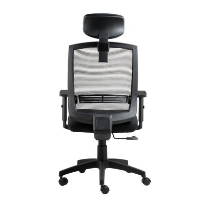 Cadeira para Escritório Presidente Giratória Ergonômica New Opus Roal Preto Encosto em Tela