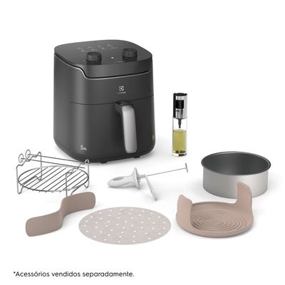 Air Fryer Electrolux por Rita Lobo 5,6L Cinza Efficient Economia de Energia 1400W (EAF40) 127V