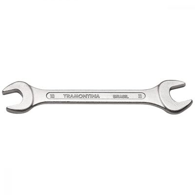 Chave Fixa 10x11 mm Tramontina Basic com Corpo em Aço Especial Cromado