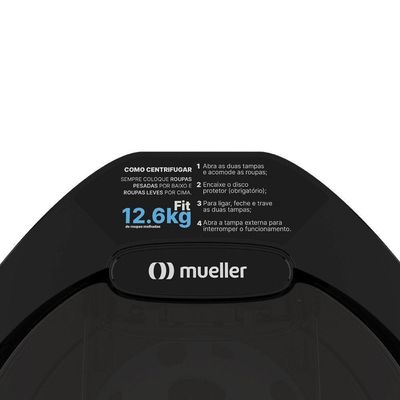 Centrifuga De Roupas Fit 12,6kg Mueller Preto 110V