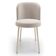 Kit 3 Cadeiras Sala De Jantar Estofada Gavi Arena L02 Bouclê Creme Lyam Decor