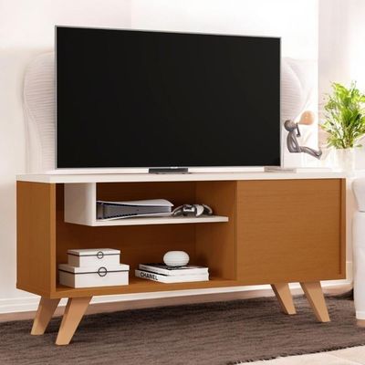 Bancada Tvs 60 Polegadas Porto Qualidade Nature Off White