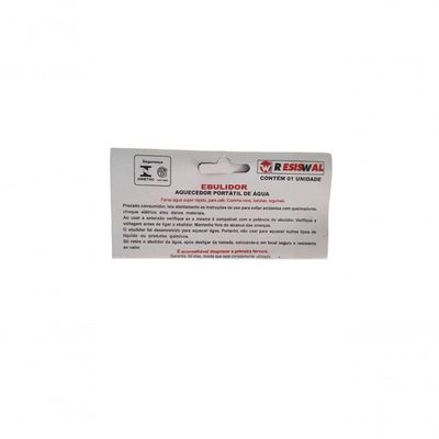 Ebulidor Garrafa Termica Inox Resiswal 1000w/127v Modelo Wl