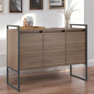 Buffet Aparador Industrial 3 Portas Para Sala De Jantar Affara