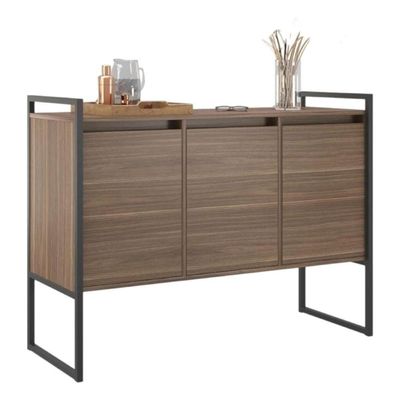Buffet Aparador Industrial 3 Portas Para Sala De Jantar Affara
