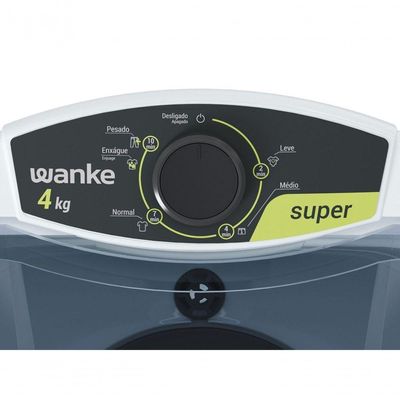 Lavadora De Roupas Semiautomática Super 4 Kg Branca Wanke 127V