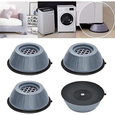 Kit 4 Pé Máquina Lavar Almofada Anti Vibração Suporte