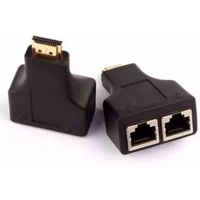 Extensor Hdmi Via Cabo De Rede Rj45 Cat5e/6 1080p 3d 30m XTRAD
