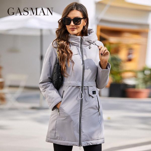Casaco feminino GASMAN primavera 2022 Parka Slim Windproof M / rosa